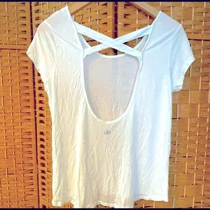 MINT, soft green/blue Alo Yoga Butter -Soft Yummy Feeling T-Shirt!